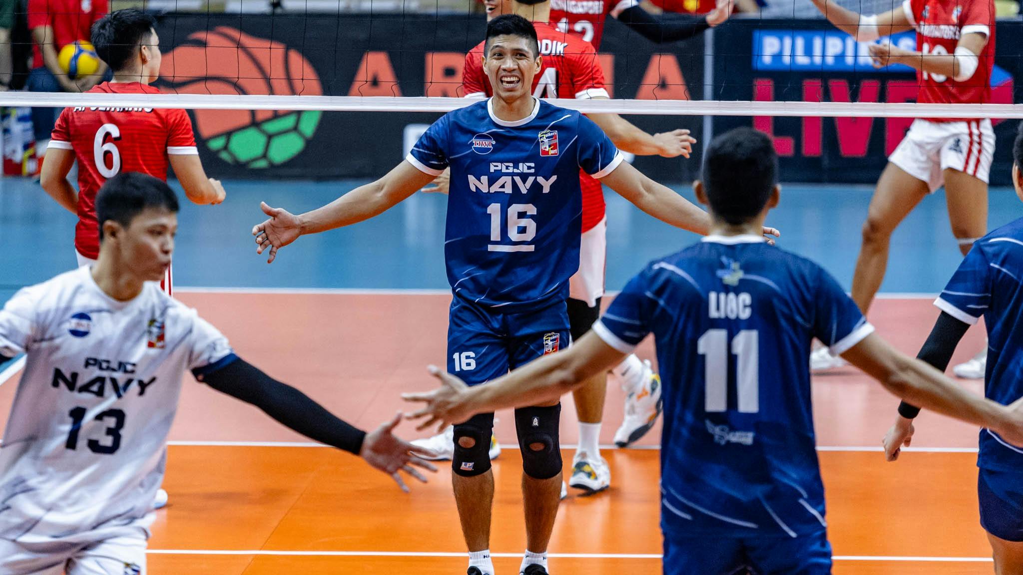 Spikers’ Turf: Greg Dolor pours 30 points as PGJC-Navy sends D’Navigators to the brink